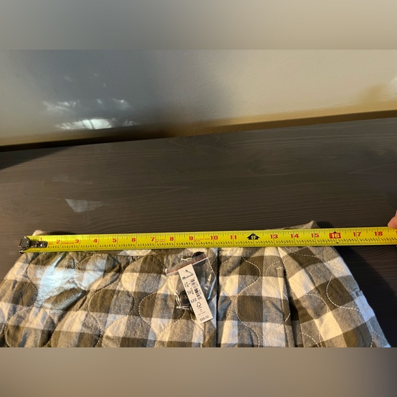 Madewell Quilted Flannel Mini Skirt In Gingham Check NEW - Picture 8 of 10